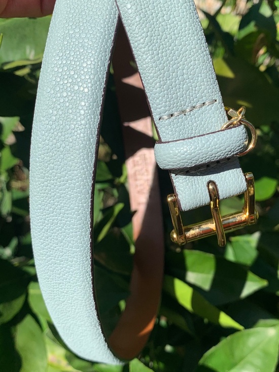Ralph Lauren Pastel Blue Leather Belt main image 9